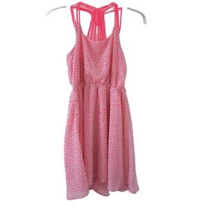 Japna Kids Summer Dress Size 12 Floral Bright Orange Sleeveless, Strappy Back